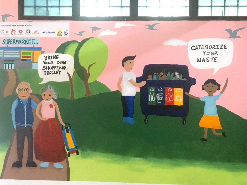 Community Wall Mural at Feiyue Student Care Centre and Bukit Batok West&nbsp;Constituency