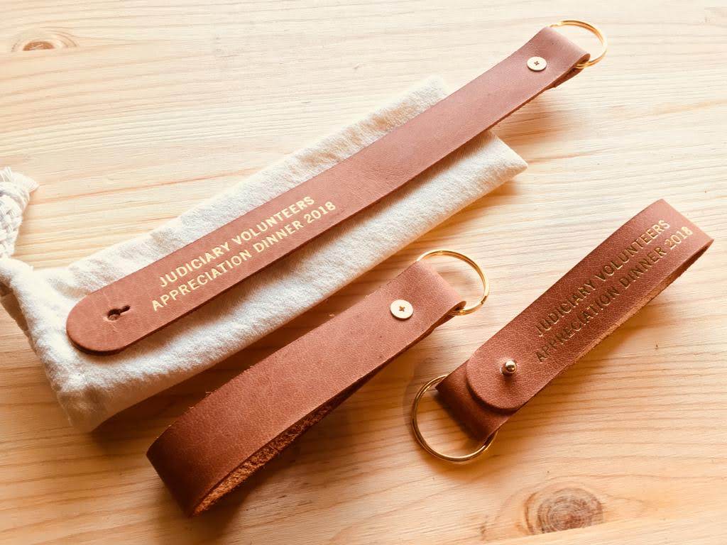 Customised Leather Keychain