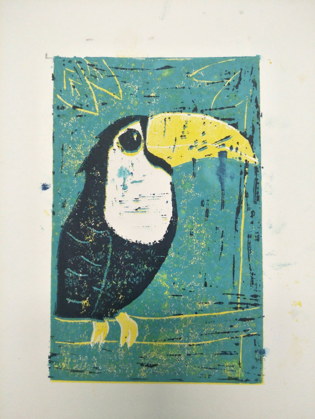 Linocut Printmaking Art