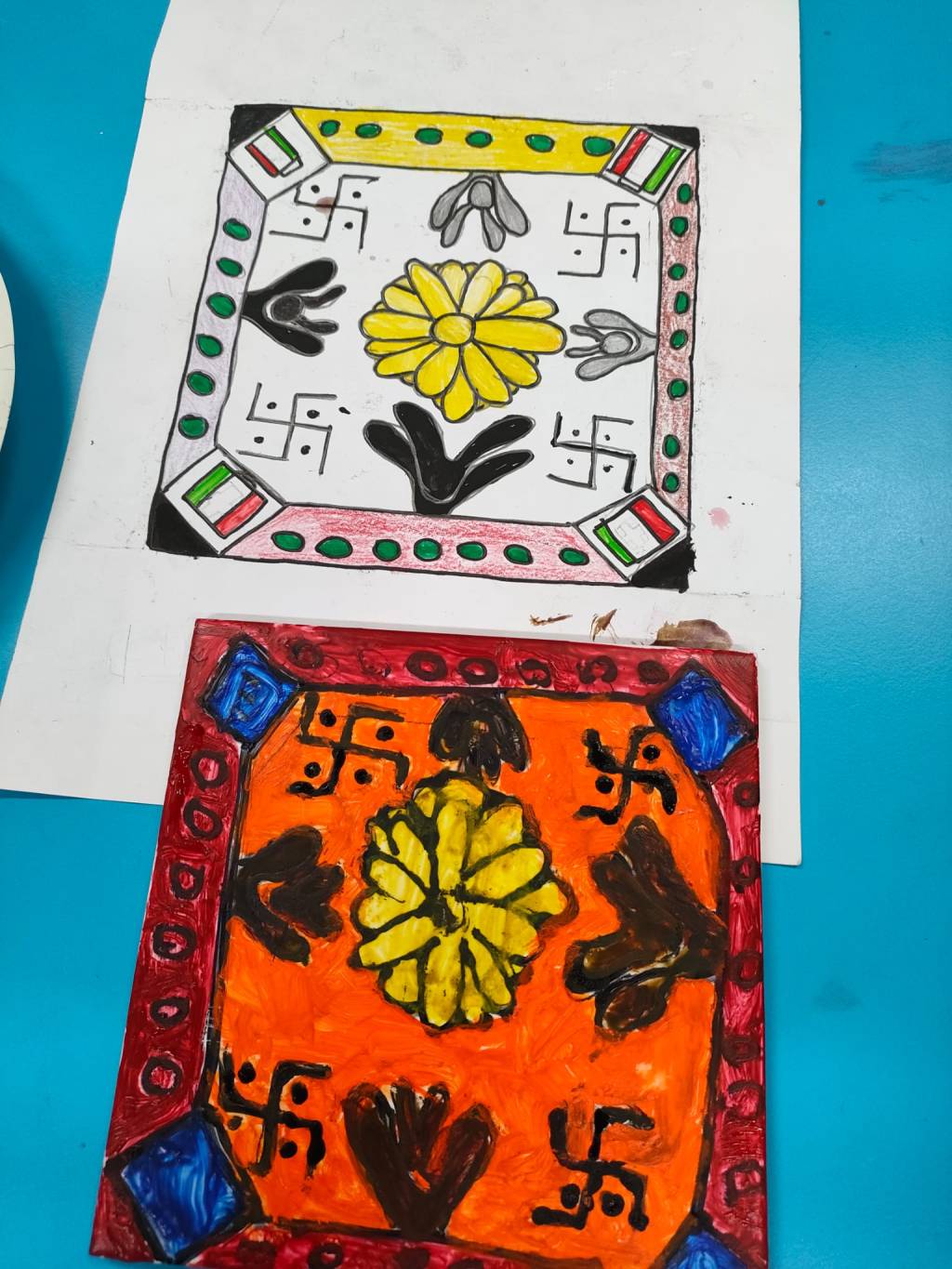 Peranakan Tile Painting Programme – Canossa Catholic Primary&nbsp;School