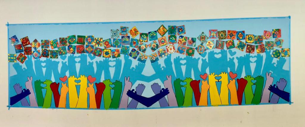 Punggol Cove Primary Mural Art with Tile Art&nbsp;Installation