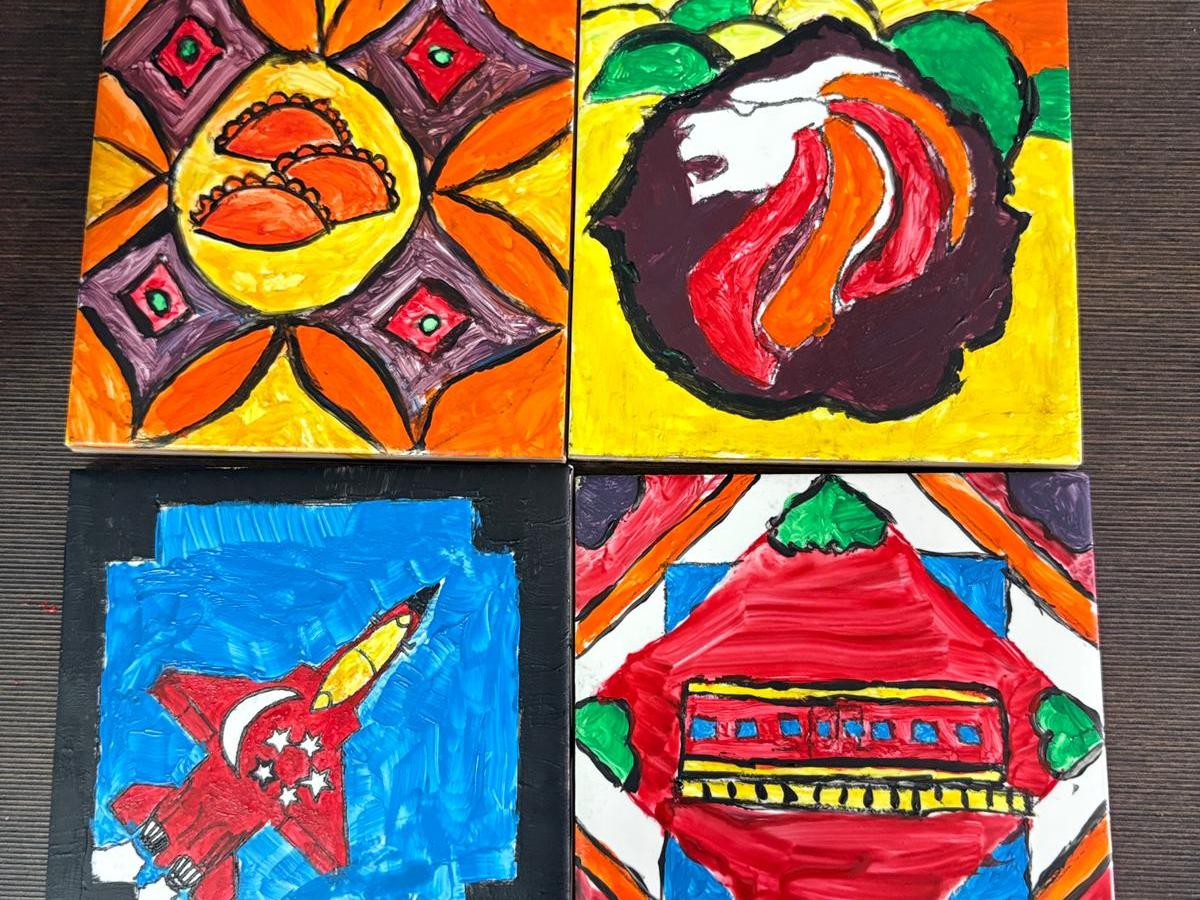 North Spring Primary Peranakan Tile Painting&nbsp;Programme