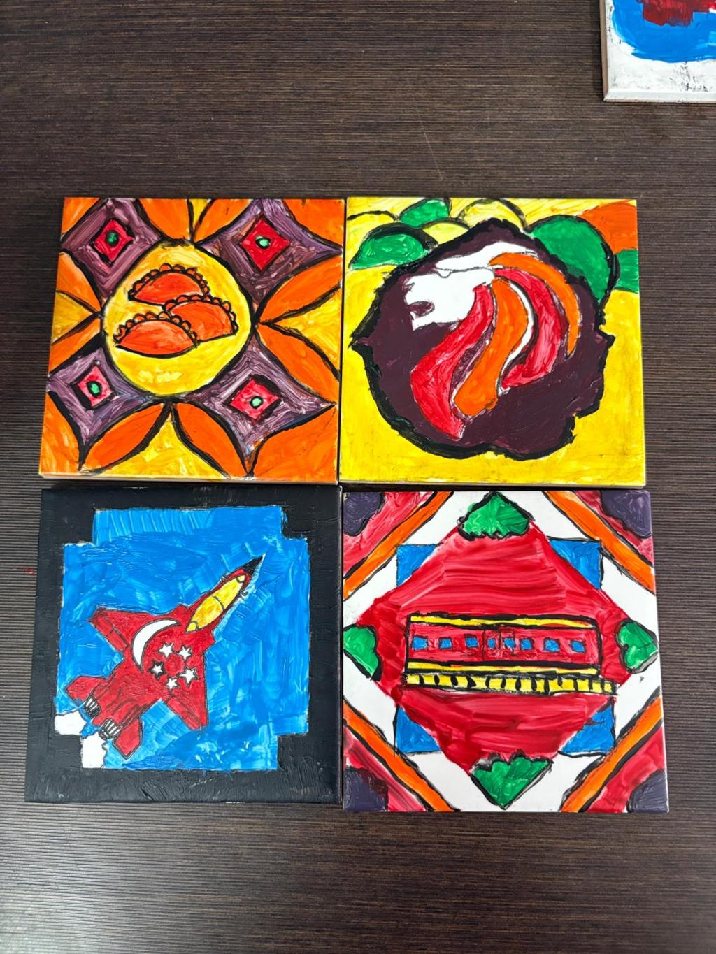 North Spring Primary Peranakan Tile Painting&nbsp;Programme